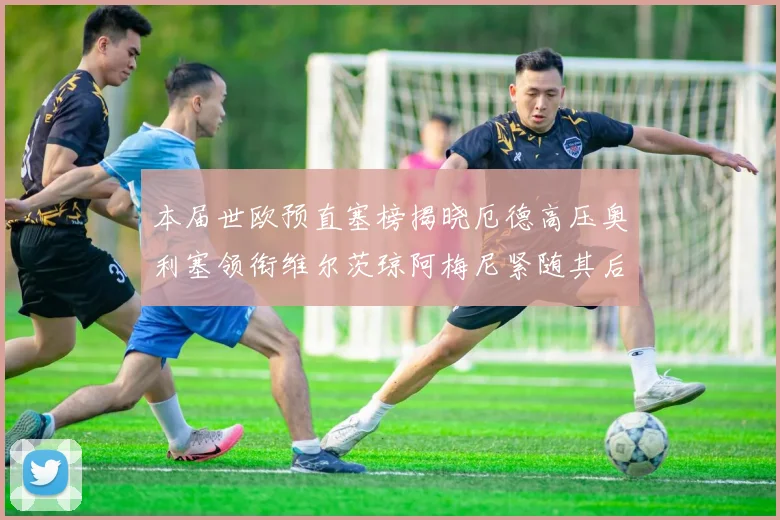 本届世欧预直塞榜揭晓厄德高压奥利塞领衔维尔茨琼阿梅尼紧随其后